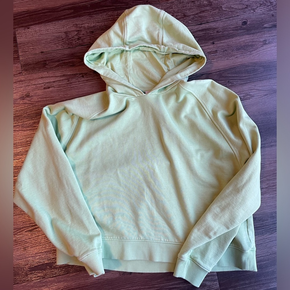 Outdoor Voices Jade Green Crop Hoodie - XL